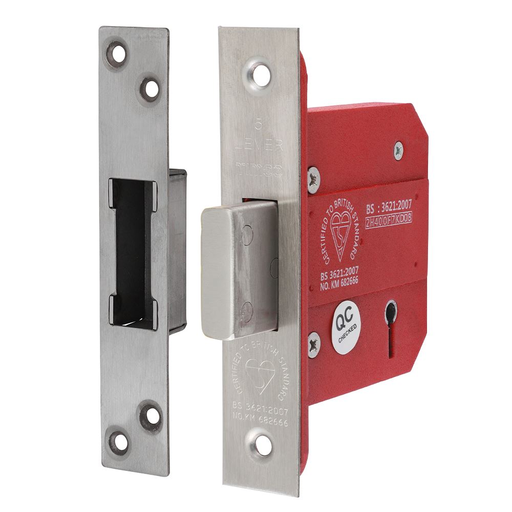 Timco 5-tičepový mrtvý zámek British Standard - nerezová ocel - 78/57mm