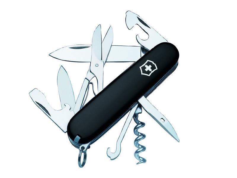 Victorinox Climber Swiss Army Knife, Black, 91mm