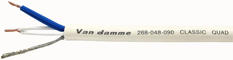 Van Damme Tour Grade XKE StarQuad - Câble Micro Professionnel, Blanc, Bobine 10