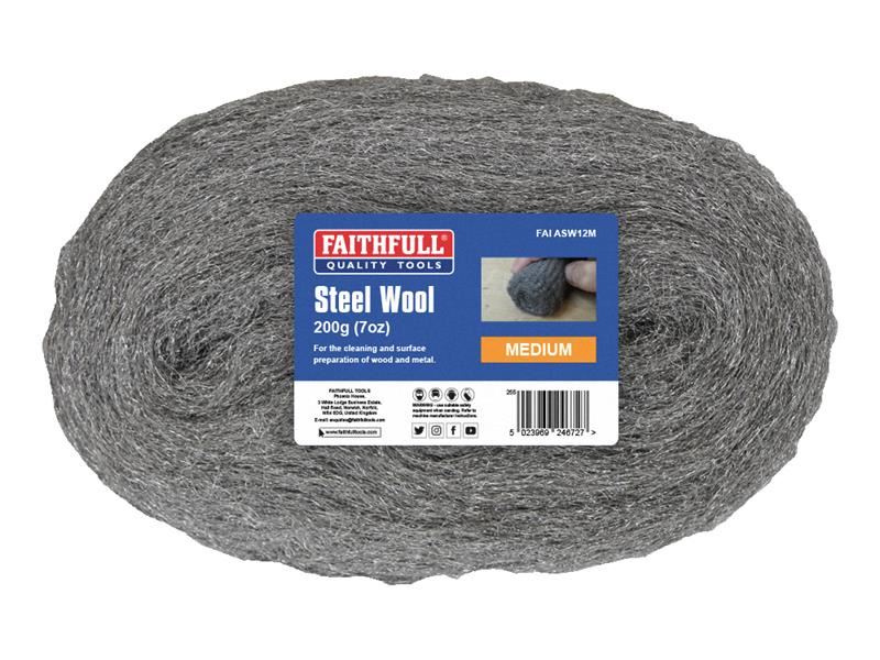 Faithfull Stahlwolle Medium 200g