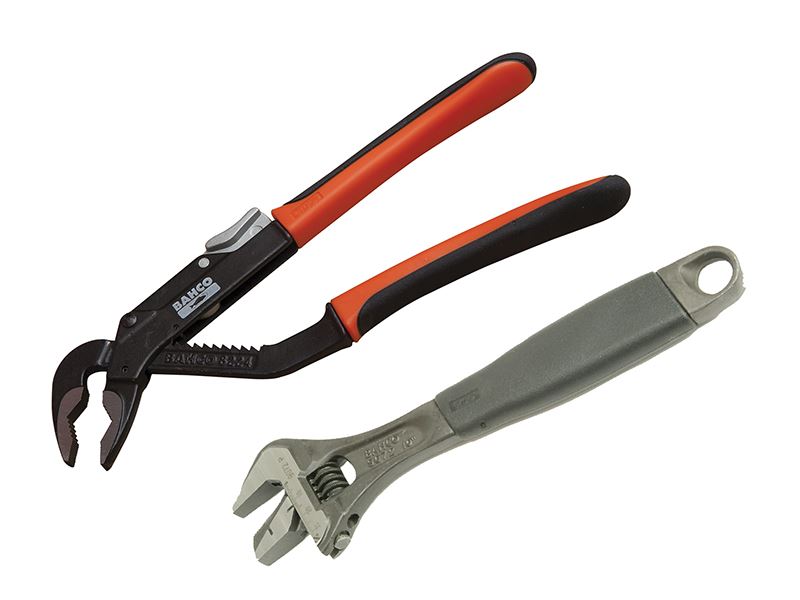 Bahco - Tacar Slándála & Slip Joint Pliers, 2-Píosa