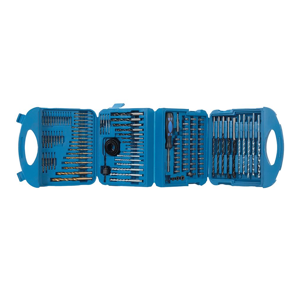 Silverline 126-Piece Assorted Titanium & CR-V Drill Bit Set