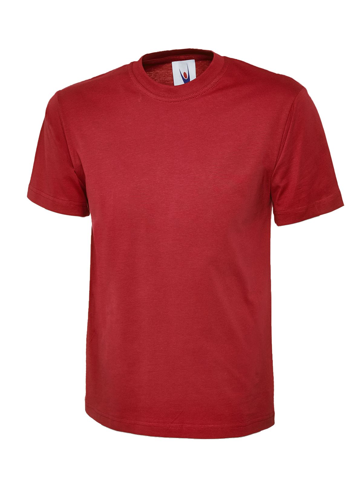 Uneek Kids' Reactive Dyed Cotton T-Shirt, Red, Size 5/6 Years