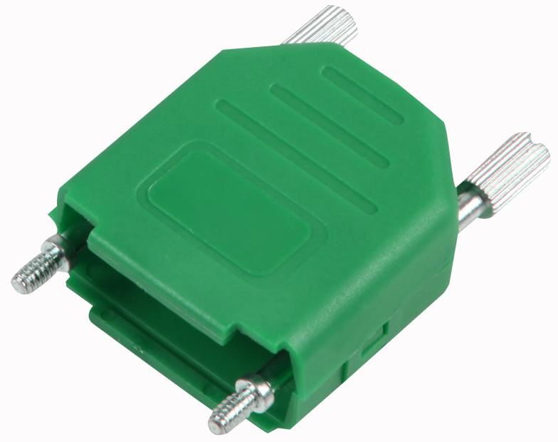 MH CONNECTORS Connettore D-Sub 9 Vie a Scatto, Verde, PA66, Ingresso Superiore