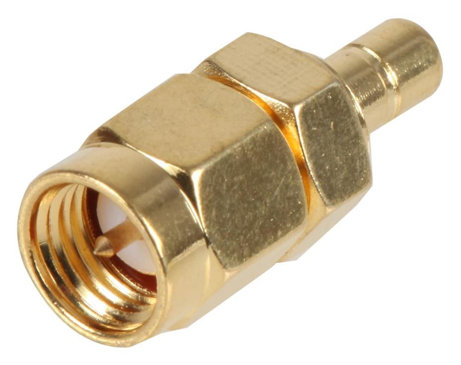 RF SOLUTIONS 50 Ohm SMA to SMB Adaptor, Gold Plated