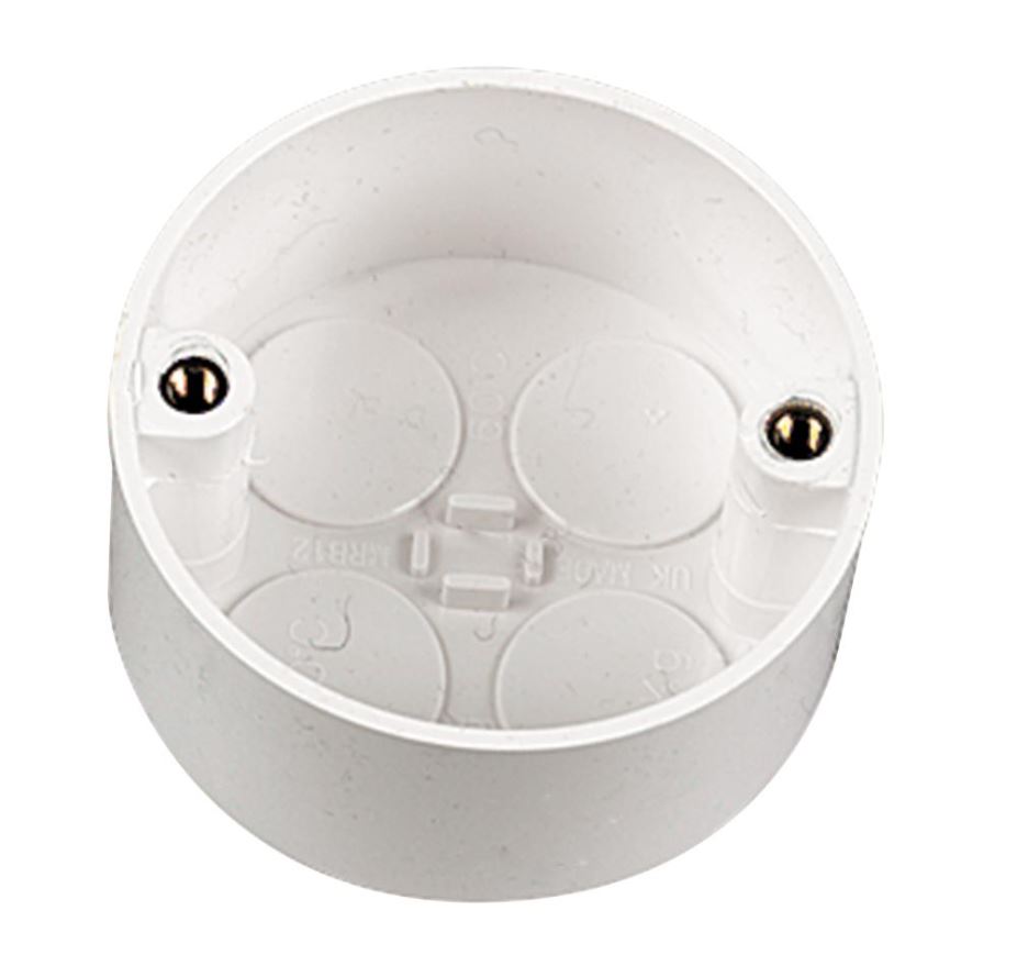 PRO POWER Witte Doorlusdoos, 65mm x 30mm