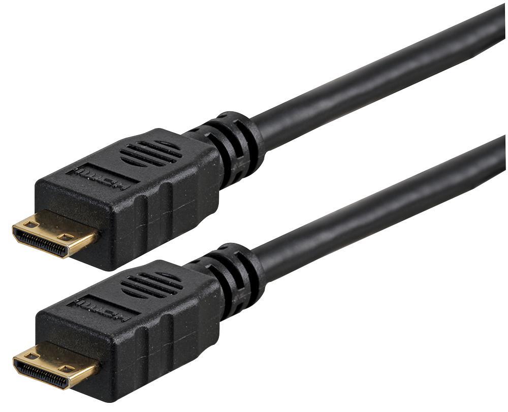 Câble HDMI haute vitesse Mini C à Mini C PRO SIGNAL 4K, 1m noir