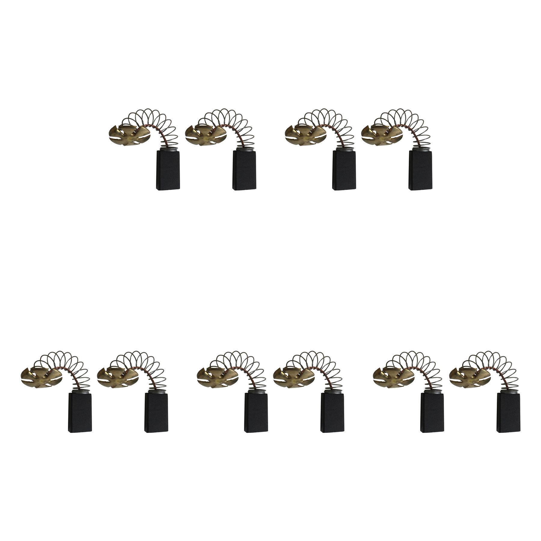 5 Sets of Carbon Brushes for AEG WSA 1700 Grinder (6.3mm x 12.5mm x 22mm)
