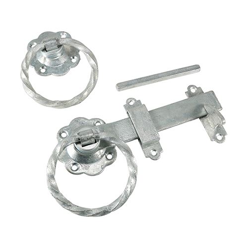 Timco Twist Ring Gate Latch, Hot Dipped Galvanised, 150mm
