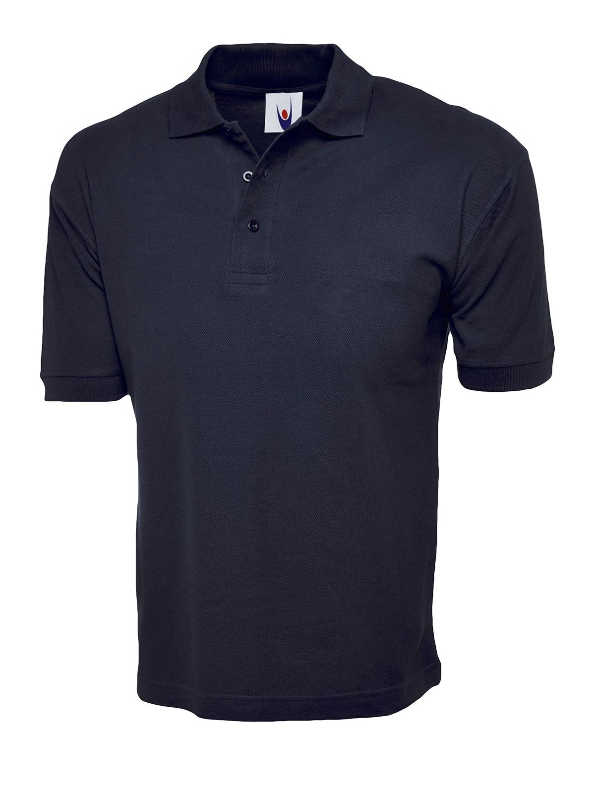 Uneek Unisex Cotton Polo Shirt - Navy, Size S