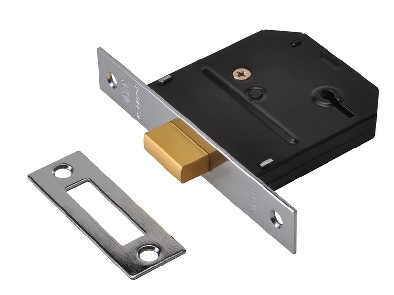 UNION Essentials ES-DL 3 Lever Mortice Deadlock, Polished Brass, 65mm
