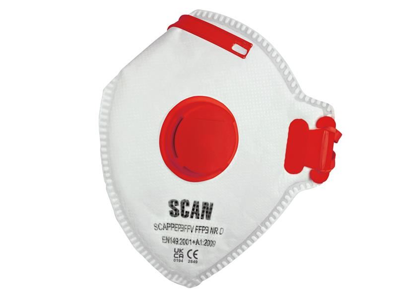 Scan Premier Mascherine Monouso FFP3 con Valvola (Confezione da 3)