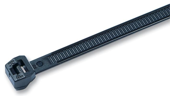 HELLERMANNTYTON Bridas Dentadas Negras 2.5mm x 100mm (Pack de 100)