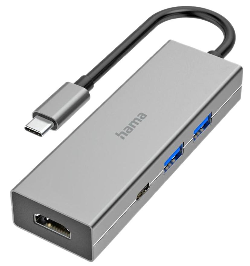 HAMA USB-C多功能集線器，2個USB-A、1個USB-C及HDMI接口