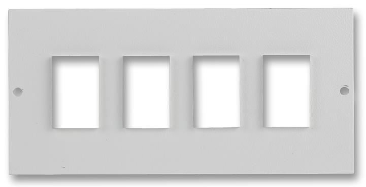 Clever Little Box 4-Port Blank RJ Plate for CAT5 Modules