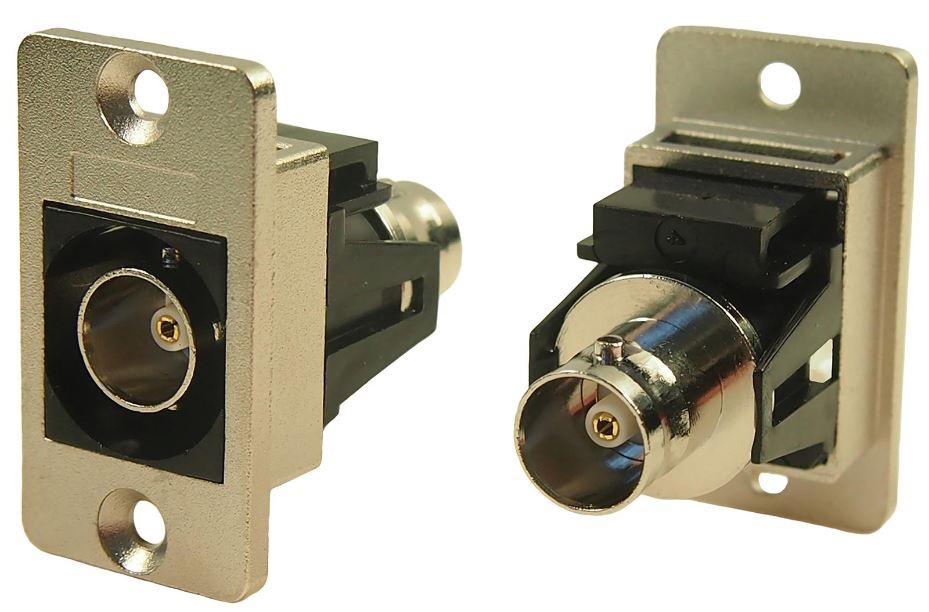 Cliff Slim Feedthrough - Connector Panel BNC, 75 Ohm, Fráma Nicil