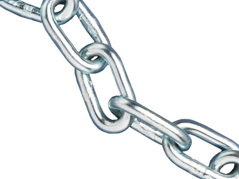 Faithfull Verzinkte Kette 4mm x 30m Rolle - Maximale Belastung 120kg