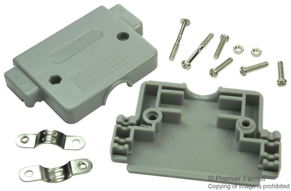 MULTICOMP Backshell DD, 50 Weg, ABS, 180°