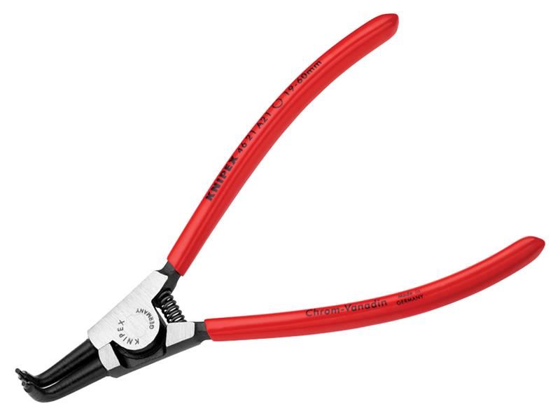 Knipex - 46 21 A21 Seegerringzange für Außenringe, 90° gebogene Spitze, 19-60mm