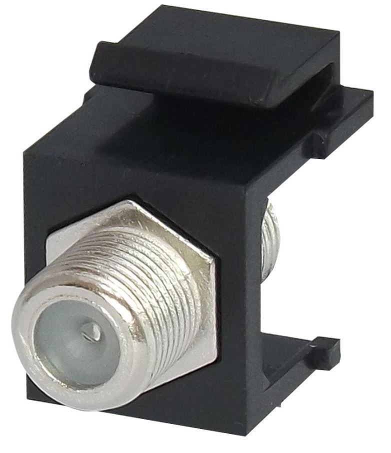 TUK Coupleur Keystone pour connecteurs F, Noir