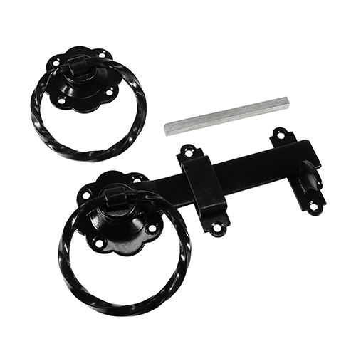 Timco 블랙 트위스티드 링 게이트 래치, 150mm