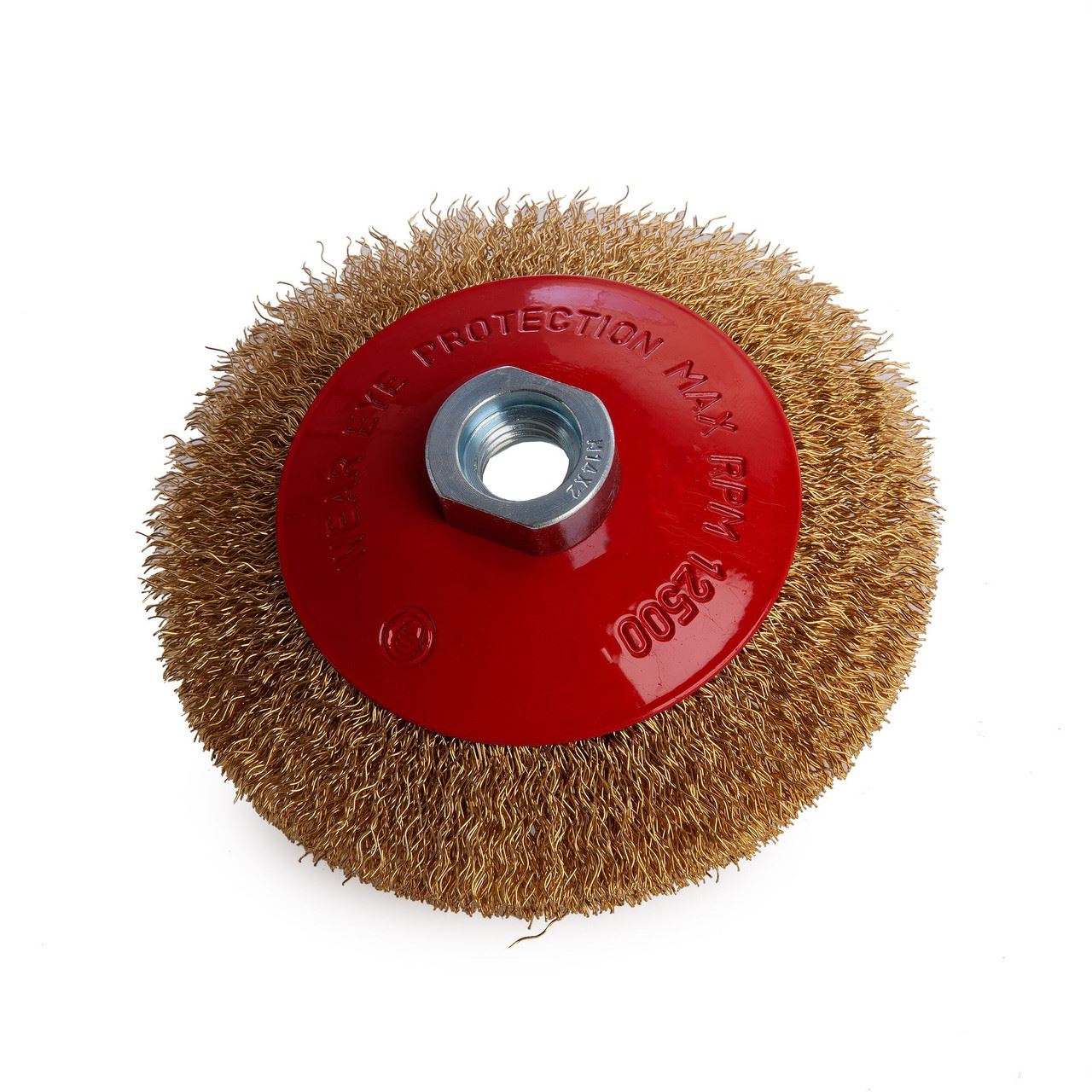 Abracs ABWBB115M14C Crimped Wire Bevel Brush, 115mm, M14