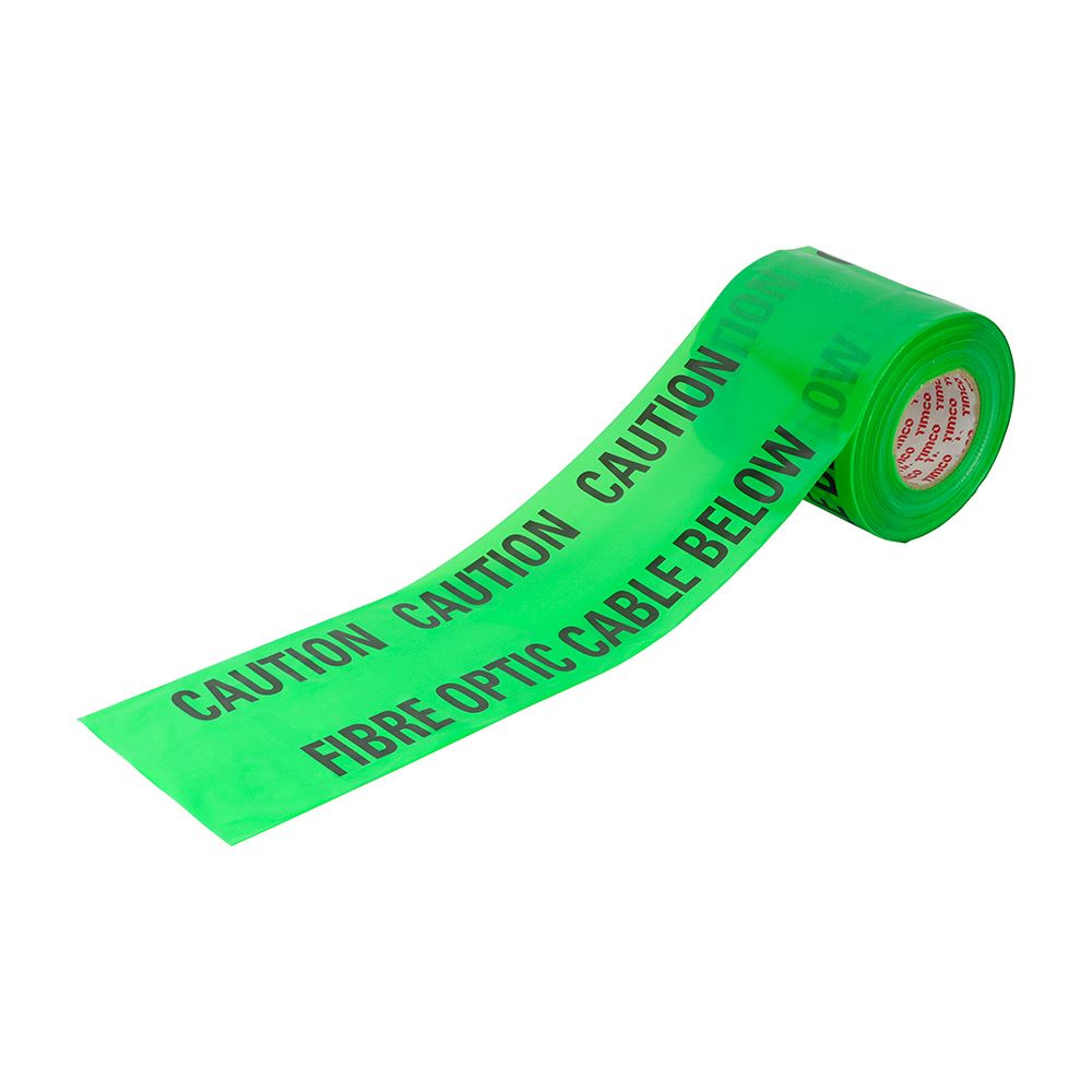 Timco Underground Warning Tape for Cables & Pipes, Green, 365m x 150mm
