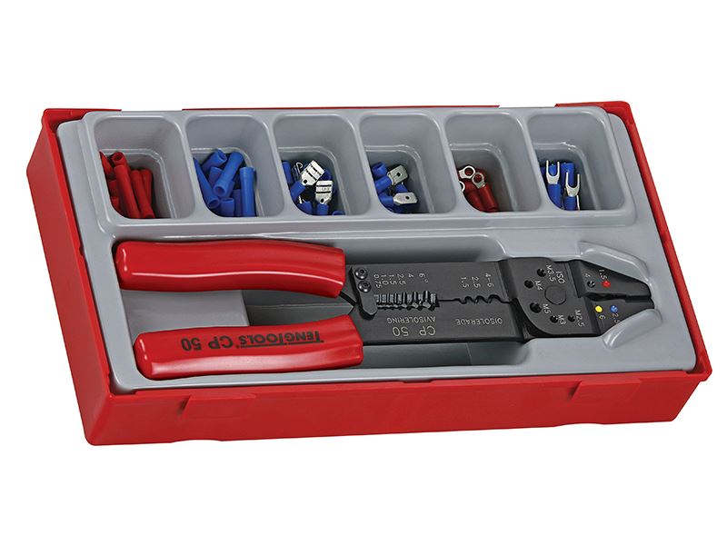 Teng TTCP121 Kit de Ferramentas de Crimpagem, 121 Peças