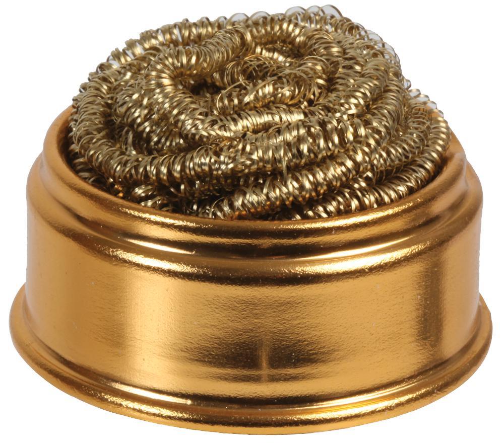 DURATOOL Brass Wool Soldering Tip Cleaner with Aluminium Dish