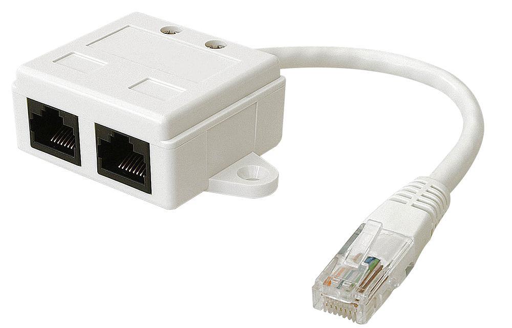 KAUDEN Cat5e イーサネットケーブルエコノマイザー RJ45メール 2x フェムアル