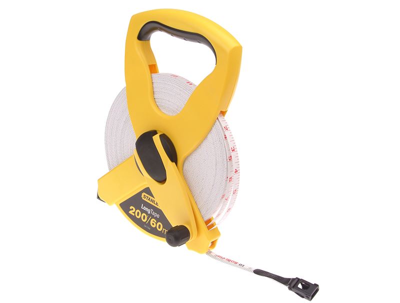 STANLEY Fita Métrica em Fibra de Vidro 60m/200ft, 13mm de Largura