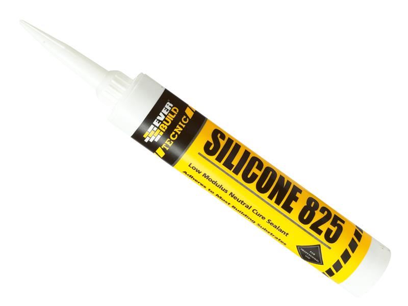 Everbuild Sika Tecnic Silicone 825, White, 380ml