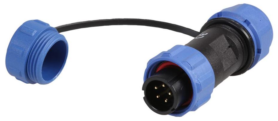 PRO ELEC - Plocú Ciorclach Snáithithe 5-Ghail, 5-8mm, IP68