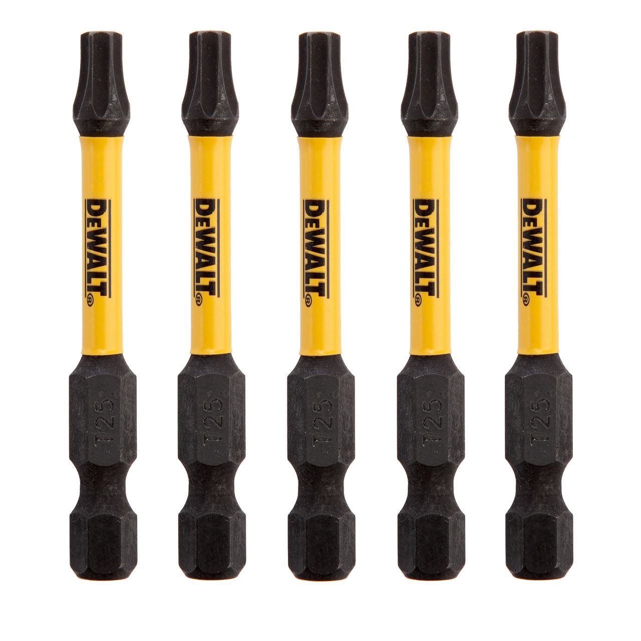 Dewalt DT7396T 익스트림 FLEXTORQ T25 스크류드라이버 비트, 57mm (5개입)