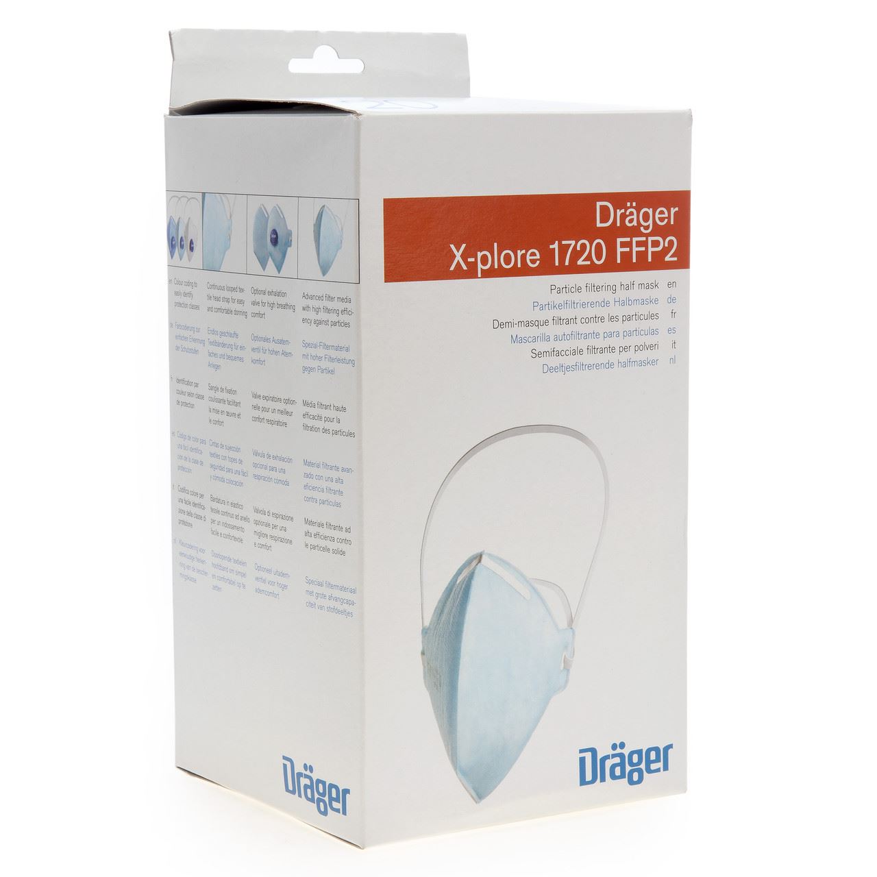 Dräger X-plore 1720 C FFP2 Face Masks (Box of 20)