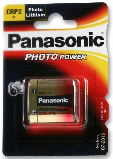 Panasonic CRP2 6V Lithium Photo Battery, 1.4Ah