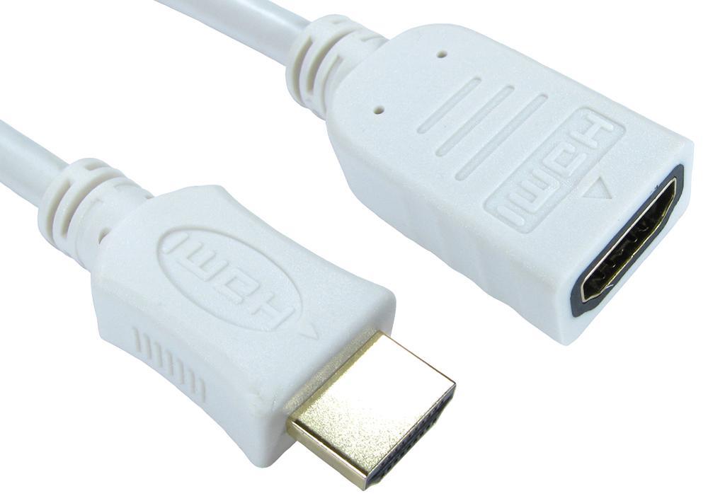PRO SIGNAL Cable HDMI 4K UHD Alta Velocidad con Ethernet, 0.5m, Blanco