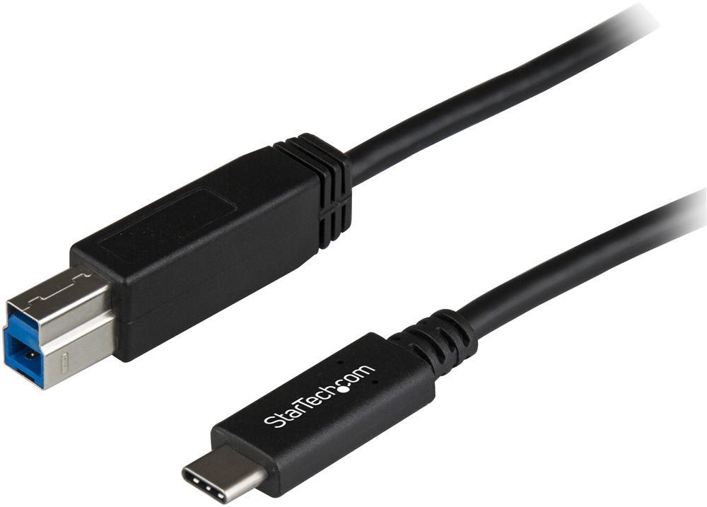 STARTECH USB 3.1 Gen 2 USB-C to USB 3.1 Bケーブル 1m ブラック