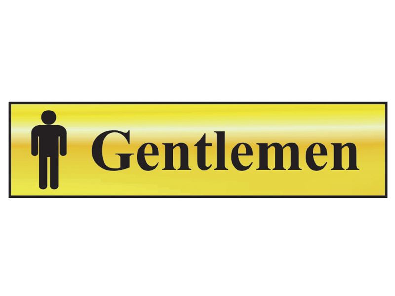 Scan Gentlemen Nástěnka do koupelny, leštěné mosazné provedení, 200 x 50mm