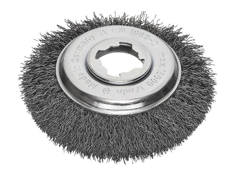 Lessmann X-Lock Gegolfde Stalen Bevelborstel 115mm Non-Spark