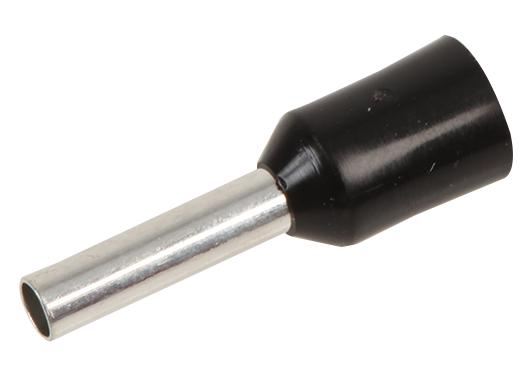 CONCORDIA TECHNOLOGIES - Embouts à sertir noirs, 1,5mm², longueur 8mm (Lot de 5