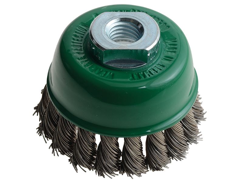 Lessmann Knotenbecherbürste 65mm M14x2.0, 0.50 Edelstahldraht