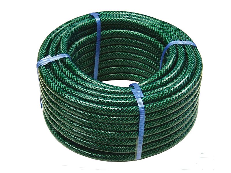 Faithfull PVC Versterkte Tuinslang, 50m x 12.5mm, 5 Jaar Garantie