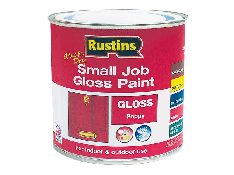 Rustins - Peinture Brillante à Séchage Rapide Poppy 250ml