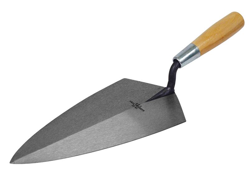 Marshalltown 19 Series Philadelphia Pattern Brick Trowel, Wooden Handle, 11in