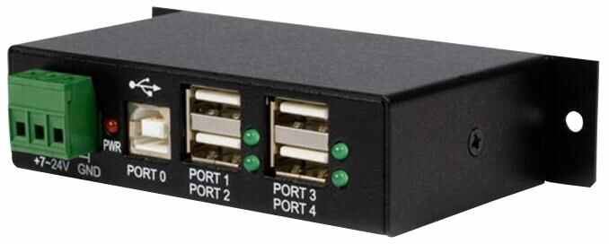 STARTECH - Hab USB Perindustrian 4 Port Tahan Lasak - Boleh Dipasang, Kuasa Bas