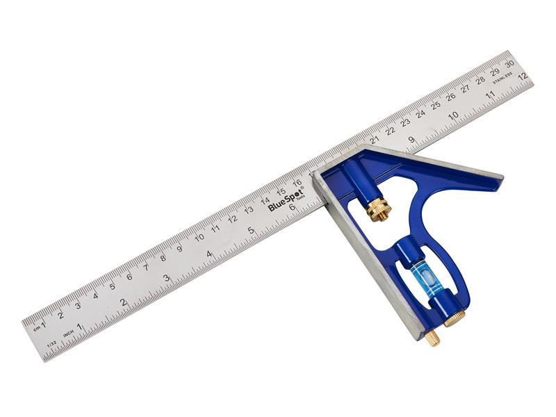 Blue Spot Tools Pro Squadra Combinata Professionale, 300mm (12 pollici), Acciao