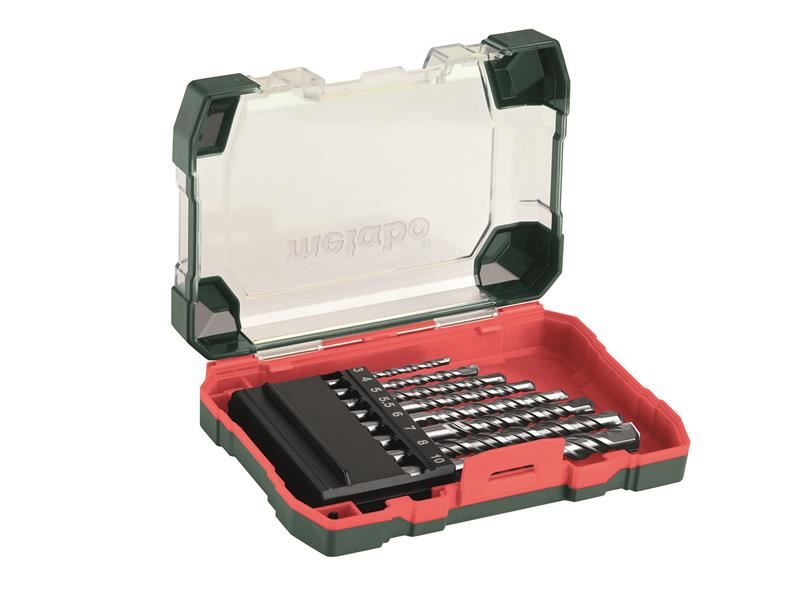 Metabo 8-Piece Masonry Drill Bit Set with Carbide Tips