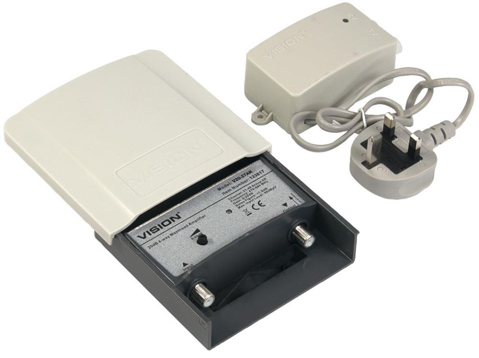 VISION V20-27AK Variable Masthead Amplifier, 12-27dB, Group AK