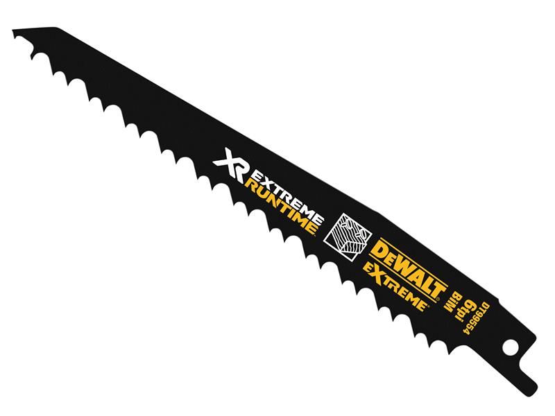 DEWALT XR Reciprocating Blade 152mm 4/6 TPI, Pack of 5